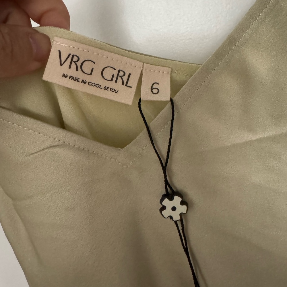 Satin Slip Maxi Dress in Sage Green - Picture 4 of 6